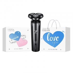 Электробритва PS177, нержавеющая сталь, три лезвия, для всего тела, моющаяся, мощный выход, умный LED-дисплей POREE