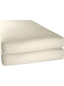 Erwin Müller Комплект из 2 простыней из жатой ткани, цвет кремовый, Вертинген