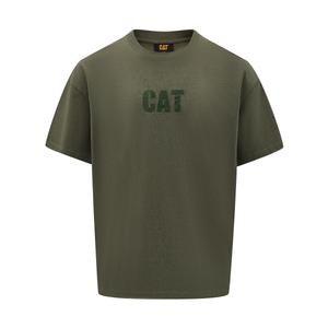 Футболка мужская CAT, зеленый