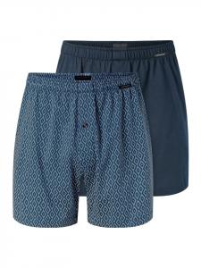 Schiesser Боксерские шорты из цельного куска ткани, темно-синие