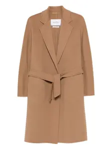 Пальто Aceri с поясом на талии Max Mara, коричневый