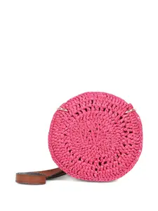 Круглая сумка через плечо Chloé Kids, розовый