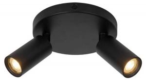 Потолочный светильник Lucide RITMO, черный - количество языков пламени: 2