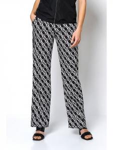Тканевые брюки Toni, белый/черный