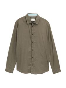 Рубашка на пуговицах классического кроя TOM TAILOR, Olive