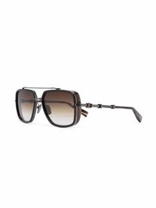 Balmain Eyewear солнцезащитные очки-пилоты Officier, коричневый