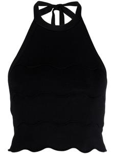 Patou топ с вырезом халтер, черный