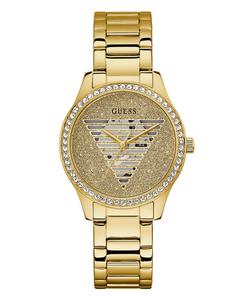 Женские аналоговые золотистые часы из нержавеющей стали, 38 мм GUESS, золотой