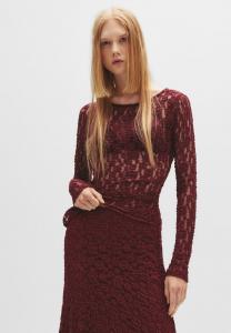 Блуза PULL&BEAR OPEN BACK, Dark Red