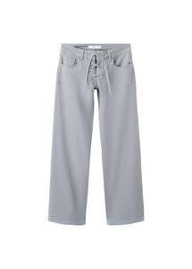 MANGO TEEN Джинсы свободного кроя 'Zigzag' в цвете Smoke Blue