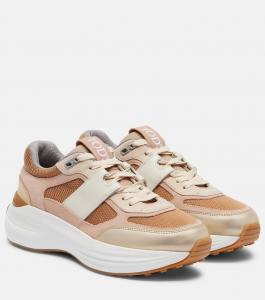 Кроссовки с кожаной отделкой Tod's, Oro+Cammello C.