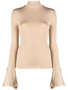 Nensi Dojaka футболка с рукавами колокол, нейтральный цвет