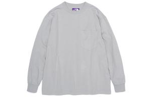 Футболка с рукавом дроп-шоулдер унисекс серая THE NORTH FACE PURPLE LABEL, серый