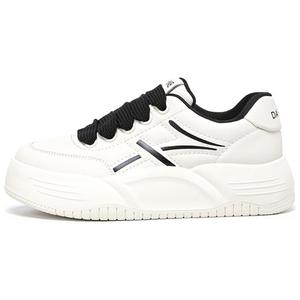 DAPHNE Женские противоскользящие скейтерские кеды низкие бежево-черные, цвет Beige Black