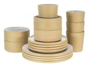 Столовый набор Creatable, белый/песочный