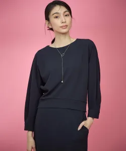 Удобная блузка «летучая мышь» Amunzen Suite, цвет Navy [075]