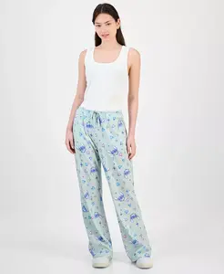 Брюки с принтом по всей поверхности и завязками для юниоров Disney, белый