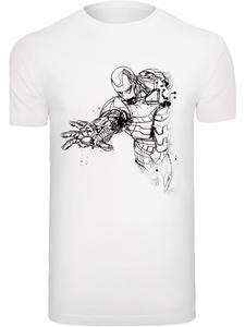 Футболка F4NT4STIC Marvel Avengers Iron Man Mono Line, белый