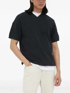 Пятнистый свитер с V-образным вырезом American Vintage, черный