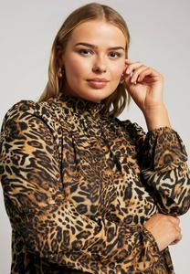 Блуза ANIMAL HIGH NECK Yours Clothing, коричневый