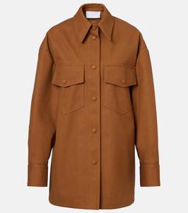 Рубашка из искусственной замши Stella McCartney, Wallnut