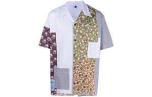 Футболка с пэчворк принтом McQ Alexander McQueen, разноцветная