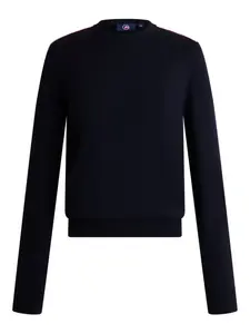 Свитер с полосатыми деталями Fusalp, синий