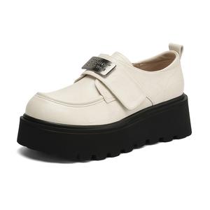 JOSINY Лоферы женские, черные/экрю