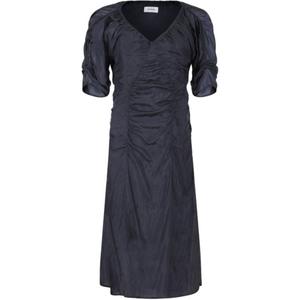 Собранное платье миди Lemaire, серый