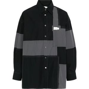 Рубашка в стиле пэчворк Feng Chen Wang, черный