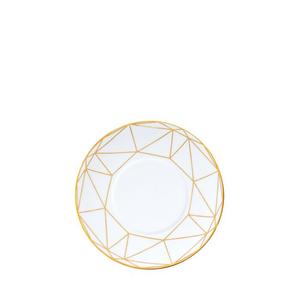 Тарелка с хлебом и маслом Prouna Gem Cut, золотой