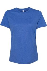 Женская свободная футболка BELLA + CANVAS Heather CVC, цвет heather true royal