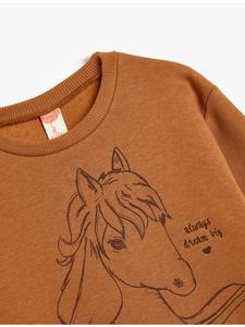 Коричневая толстовка KOTON