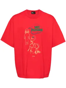 Футболка с графичным принтом Kolor, красный