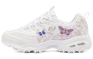 Кроссовки женские толстые низкие белые, розовые, синие, красные Skechers