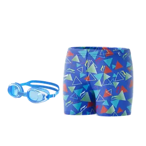 Детский купальник LINING, 221 Colorful Blue[Swimming Shorts+Swim Goggles Two-Piece Set]