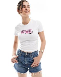 Футболка JJXX Gigi baby с принтом «babe» белого цвета