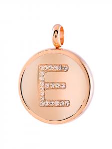 Круглый кулон в форме буквы "Е" Lucardi