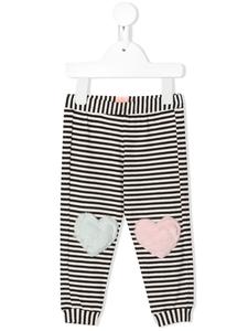 Wauw Capow By Bangbang легинсы в полоску с нашивками, белый