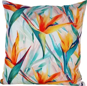 Декоративная подушка для отдыха на открытом воздухе JACK 45x45 см с водоотталкивающим наполнителем XXL, эффект лотоса для садового стула, цвет: стрелиция Jack