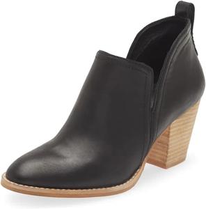 Женские стильные ботильоны с заостренным носком, на среднем устойчивом каблуке, для повседневной носки и прогулок, размеры 4-16 US Wansseny, Black