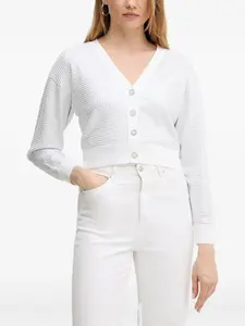 Кардиган рыхлой вязки GUESS USA, белый