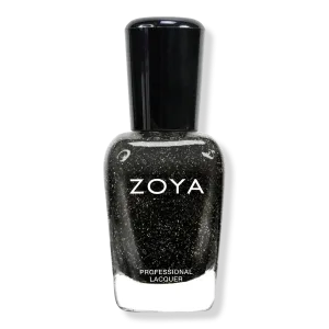 Лак для ногтей Zoya, Storm (holiday black with diamond glitter)