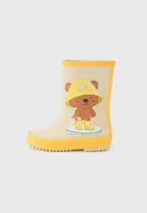 Детские сапоги унисекс с принтом медведя. Hunter Original, Yellow