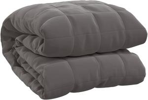 Утяжеленное одеяло vidaXL 150х200 см, 6 кг, 100% Brushed Polyester Microfiber, цвет grey