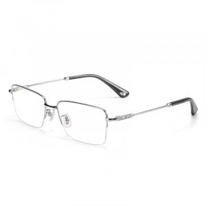 Police Титановая квадратная оправа для очков унисекс золотая, VPLR08K-0579/Light Titanium