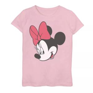Футболка с изображением Минни Маус и большим лицом для девочек 7–16 лет Disney's «Микки Маус и друзья» Disney