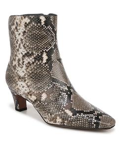 Женские ботильоны Alexandria с зауженным носком и каблуком-рюмочкой Franco Sarto, Grey Snake Print Faux Leather