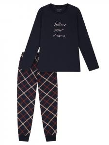 Schiesser Пижама-ночная рубашка №3, темно-синего цвета