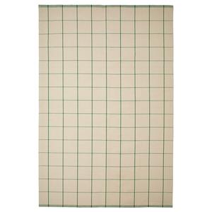 Ковер тканый, кремовый/зеленый, 200x300 см, RIDSTIG IKEA